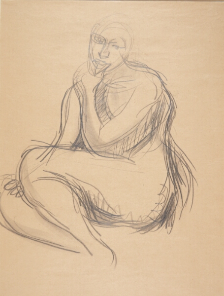 Harald Giersing, Siddende kvindelig model
