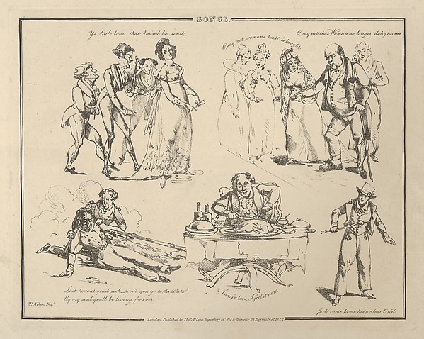 Henry Thomas Alken, Songs: "Ye little loves that round her wait..."