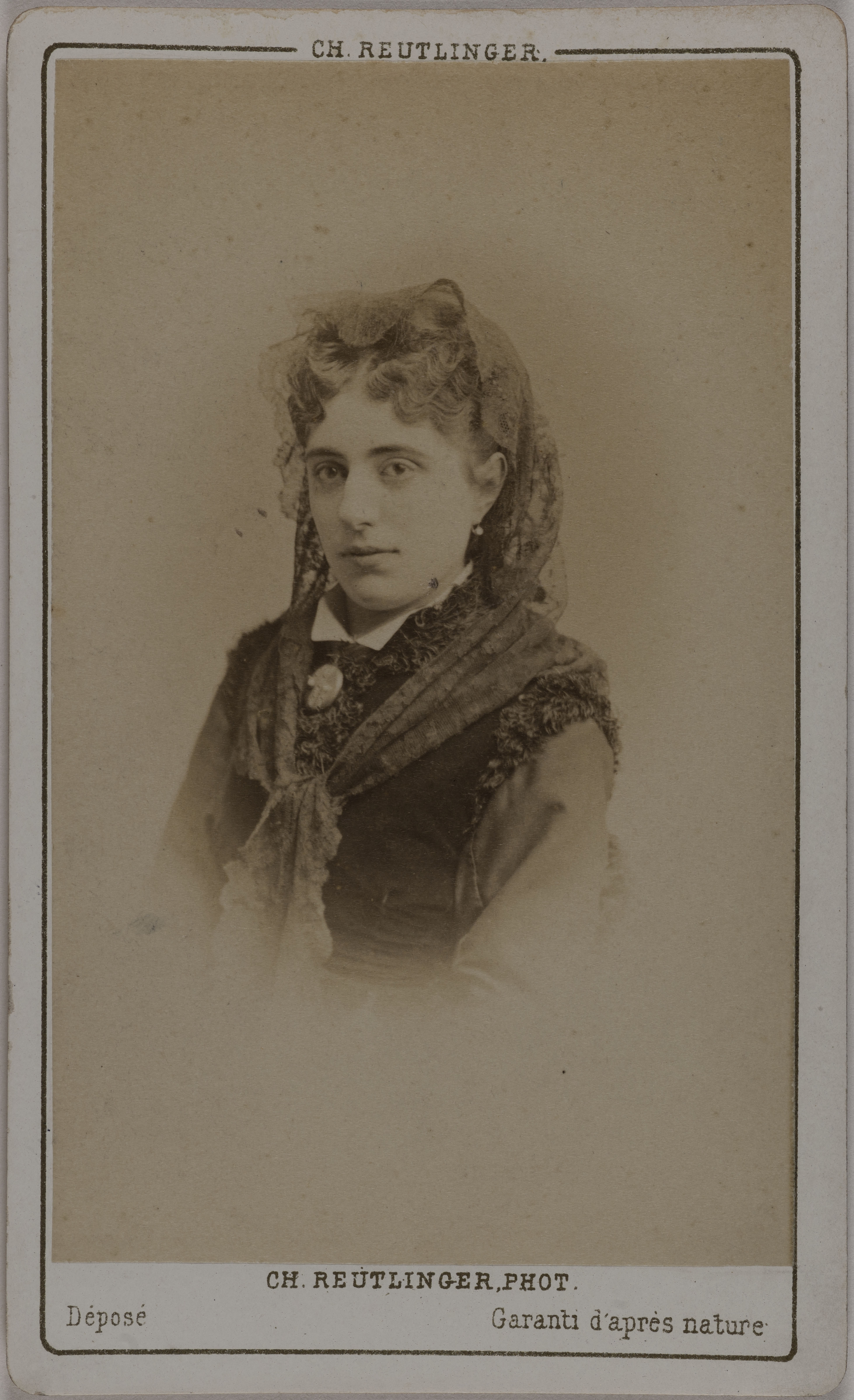 Charles Reutlinger, Portrait d'Antonia (actrice au Théâtre des Folies-Dramatiques)