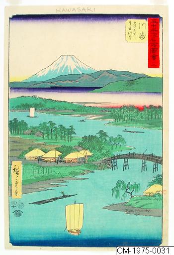 Ando (senare Utagawa Hiroshige) Hiroshige, Träsnitt, Bildkonst, Woodcut, Woodblock, Print