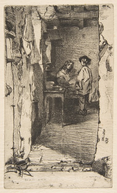 James McNeill Whistler, The Rag Gatherers (Rag Pickers, Quartier Mouffetard, Paris)