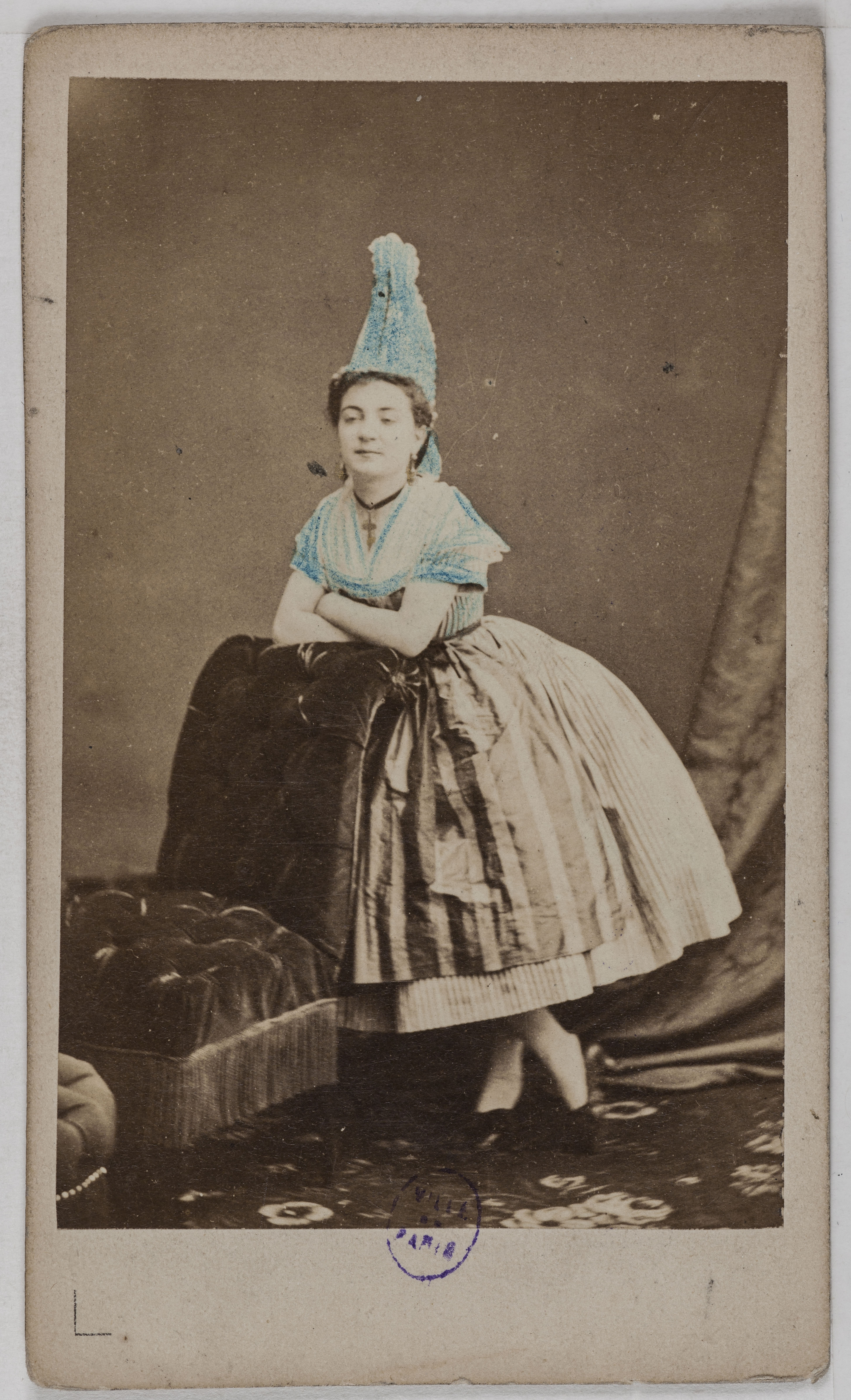 Anonyme, Portrait de Malvina, (-1866), (danseuse)