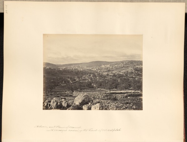 Francis Frith, Hebron and Plain of Mamre with Mosque covering the Cave of Machpelah