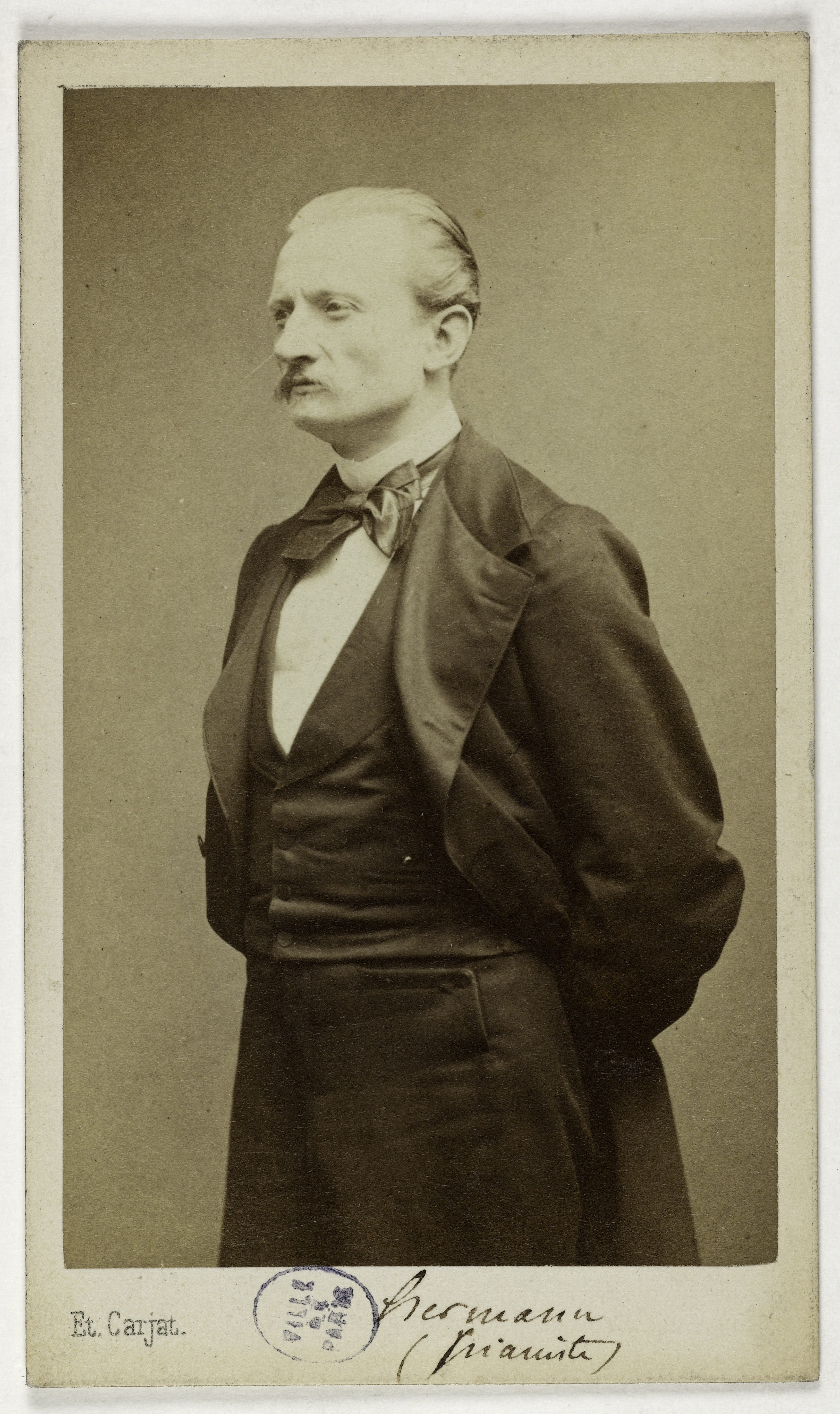 Carjat & Cie, Portrait d'Hermann, pianiste