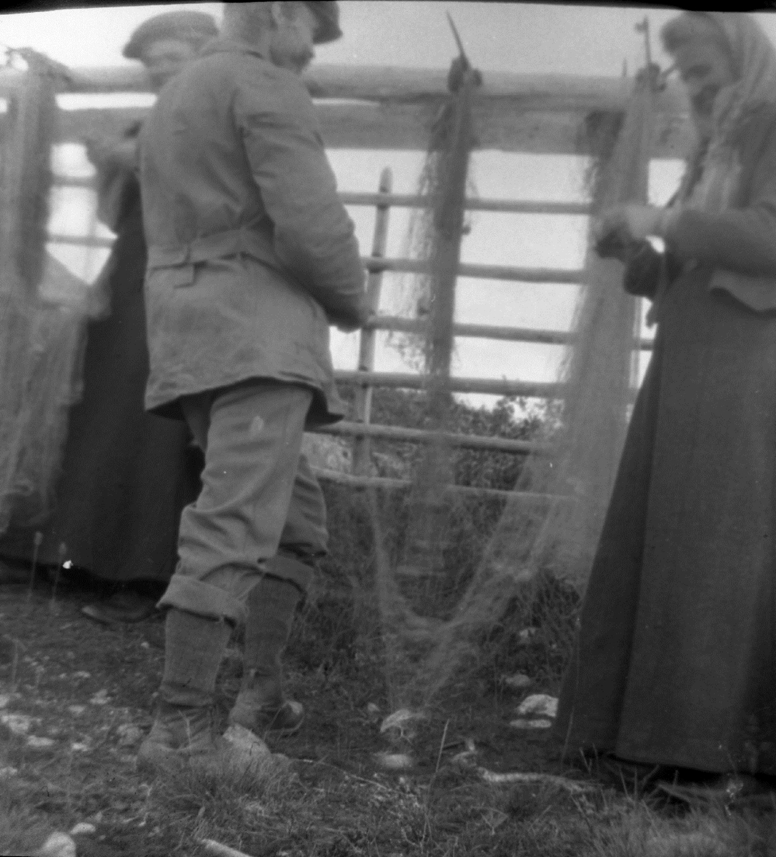 Anders O. Sørhuus, Greiing av fiskegarn