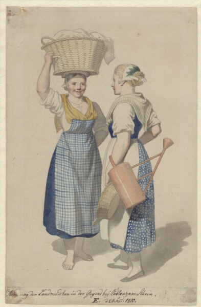 C.W. Eckersberg, To piger fra egnen ved Coblentz