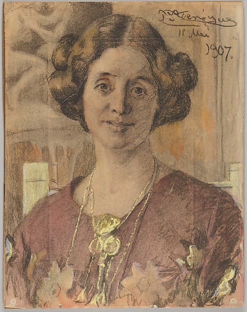 Peder Severin Krøyer, Portrait of a Woman (probably Anna Vilhelmine Johanne Dorthea Halberg, married Bjørner, later Larsen)