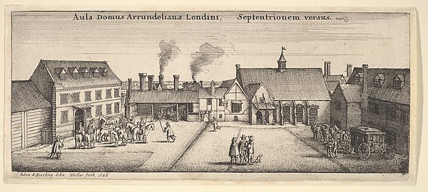 Wenceslaus Hollar, Arundel House from the North