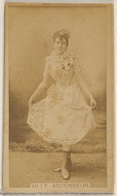 Allen & Ginter, Mlle. Ascenseur, from the Actors and Actresses series (N45, Type 8) for Virginia Brights Cigarettes