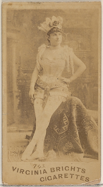 Allen & Ginter, Card 743, from the Actors and Actresses series (N45, Type 5) for Virginia Brights Cigarettes