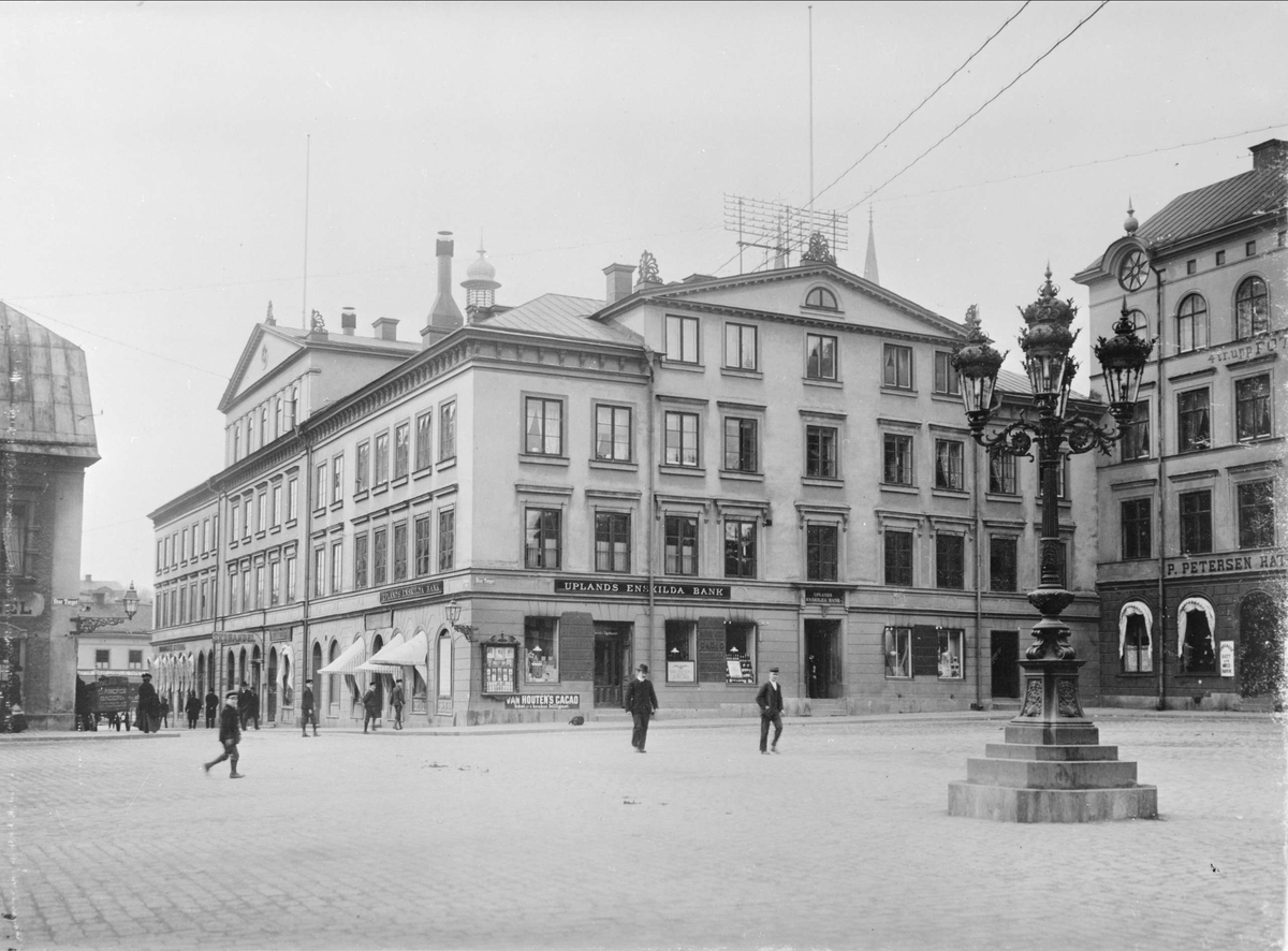 Alfred Dahlgren, Uplands Enskilda Bank, the district Town Hall, the Great Square, Uppsala 1901 - 1902