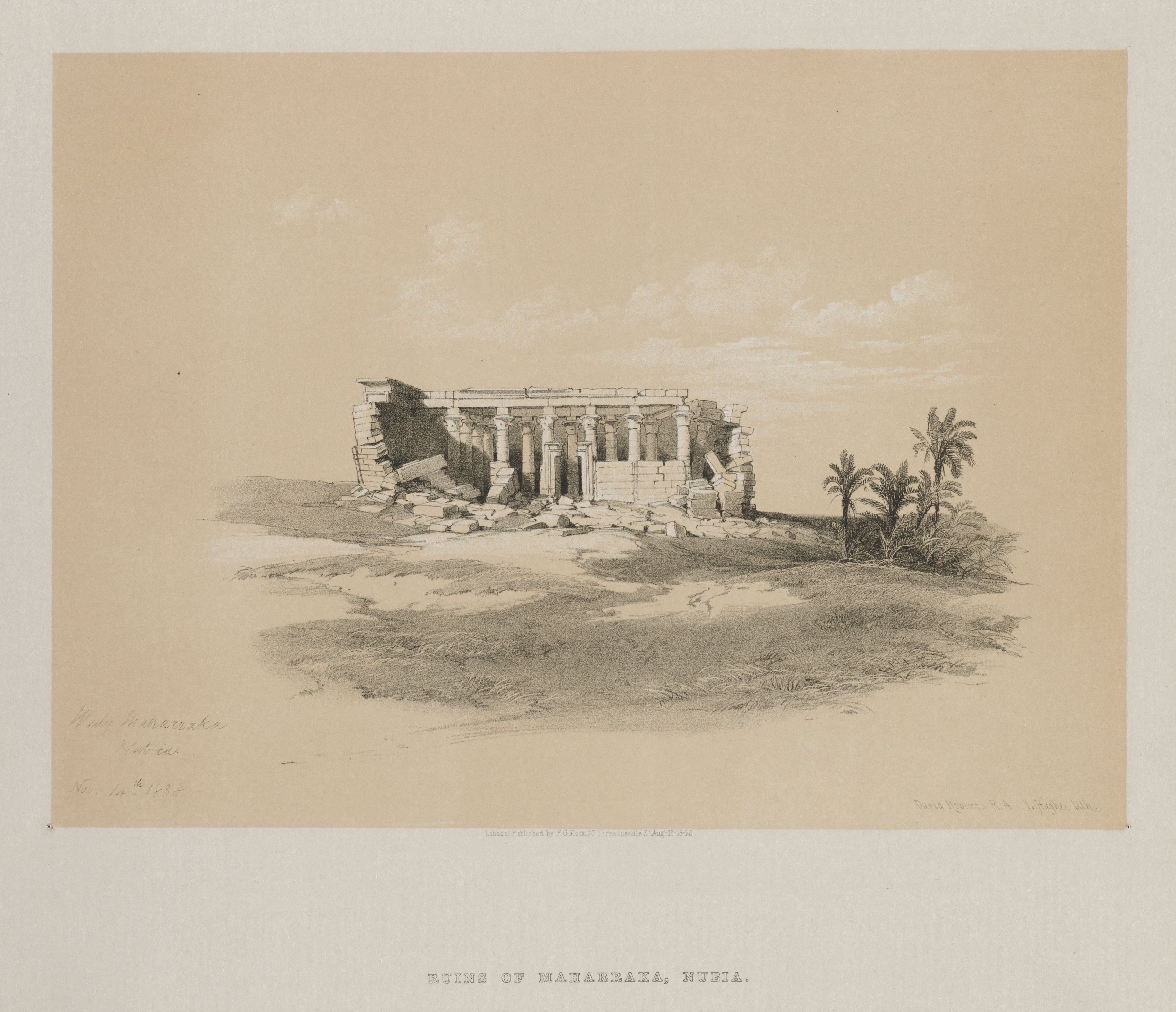 Louis Haghe, Egypt and Nubia, Volume I: Wady Maharraka, Nubia