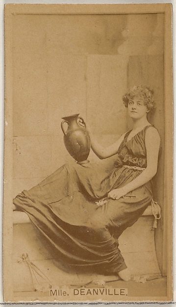 Allen & Ginter, Mlle. Deanville, from the Actors and Actresses series (N45, Type 8) for Virginia Brights Cigarettes
