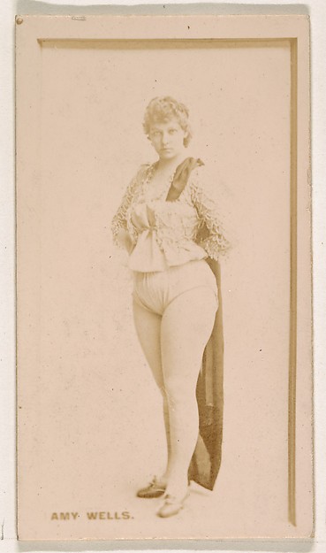 Kinney Brothers Tobacco Company, Amy Wells, from the Actresses series (N245) issued by Kinney Brothers to promote Sweet Caporal Cigarettes