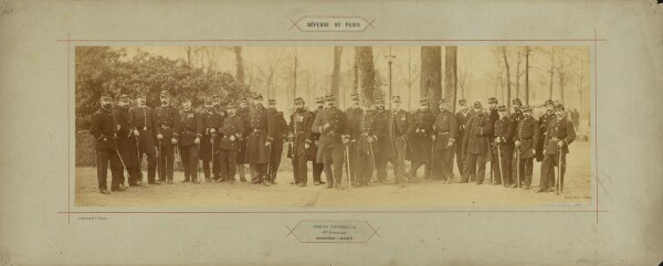 André Adolphe-Eugène Disdéri, Garde Nationale, 1er Bataillon, Commandant: Bare
