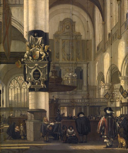 Emanuel de Witte, Interior of the Protestant Church