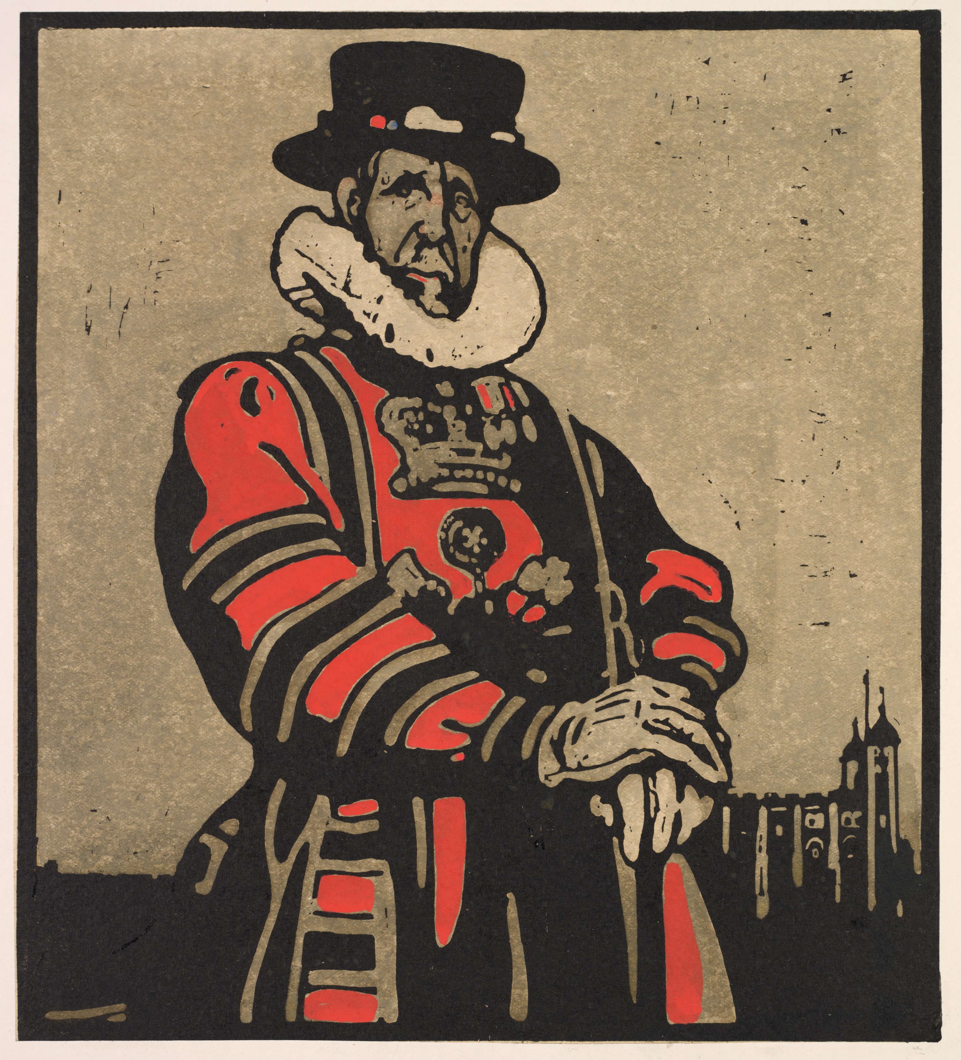 William Nicholson, London Types: Beef-eater