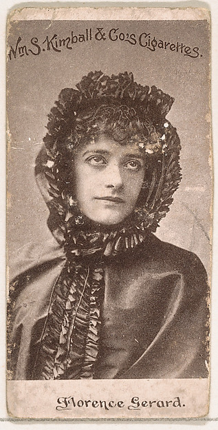 William S. Kimball & Company, Florence Gerard, from the Actresses series (N190) issued by Wm. S. Kimball & Co.