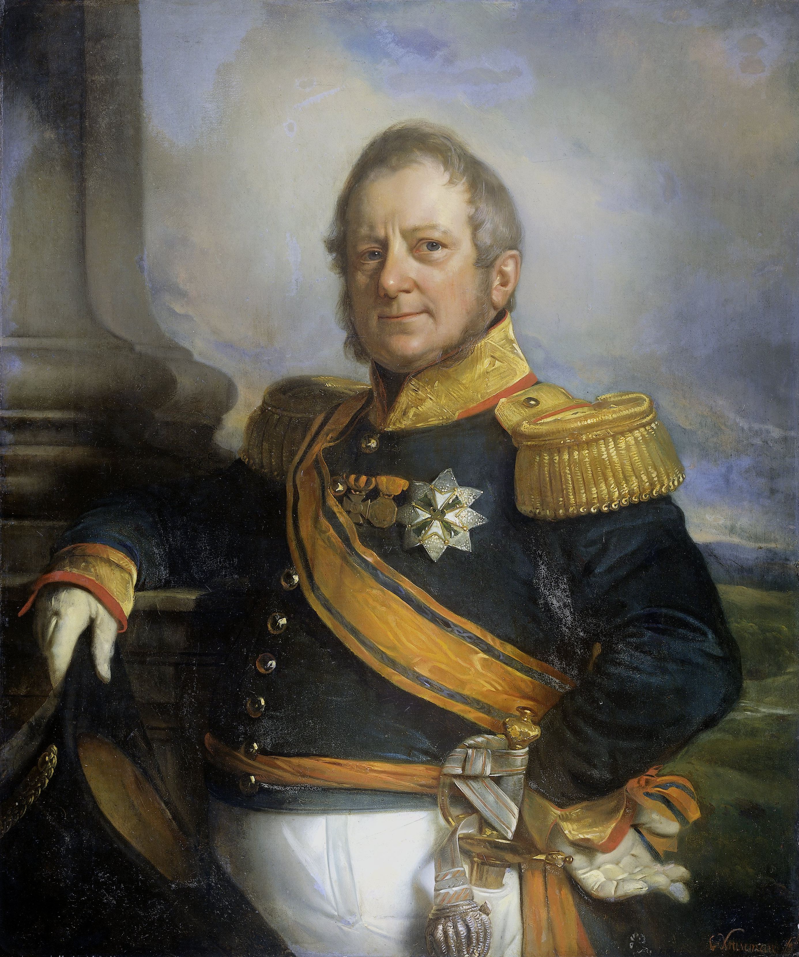 Cornelis Kruseman, Portrait of Hendrik Merkus, Baron de Kock, Army Commandant and after 1826 Lieutenant Governor-General of the Dutch East Indies