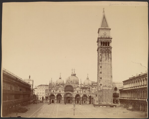 Carlo Naya, St. Marco's Basilica with Bell Tower, Venice
