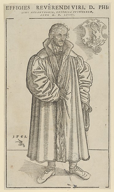 Lucas Cranach the Younger, Philip Melanchthon, Full-Length Towards the Right