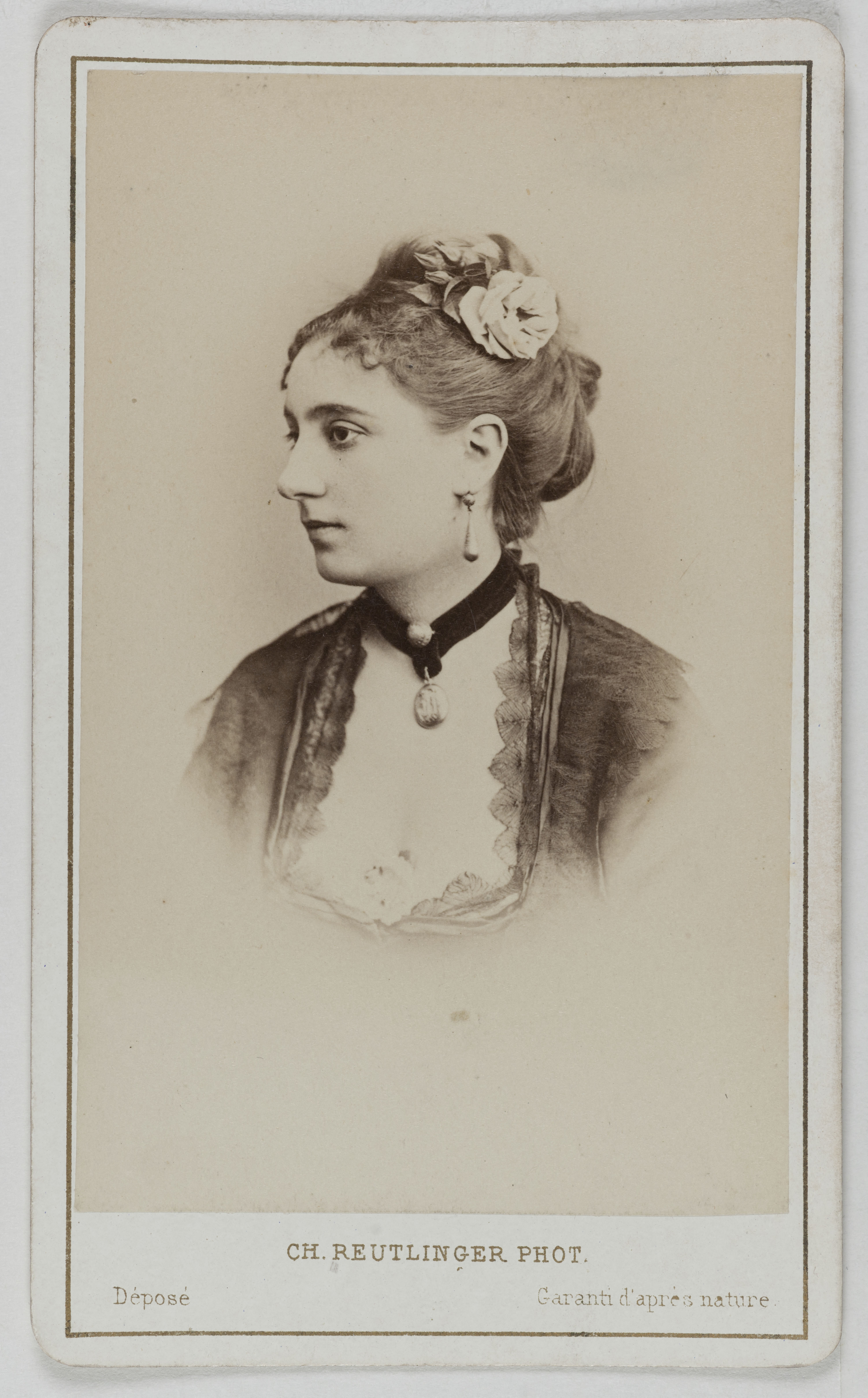 Charles Reutlinger, Portrait de Berthe Lefèvre, (actrice aux Folies)