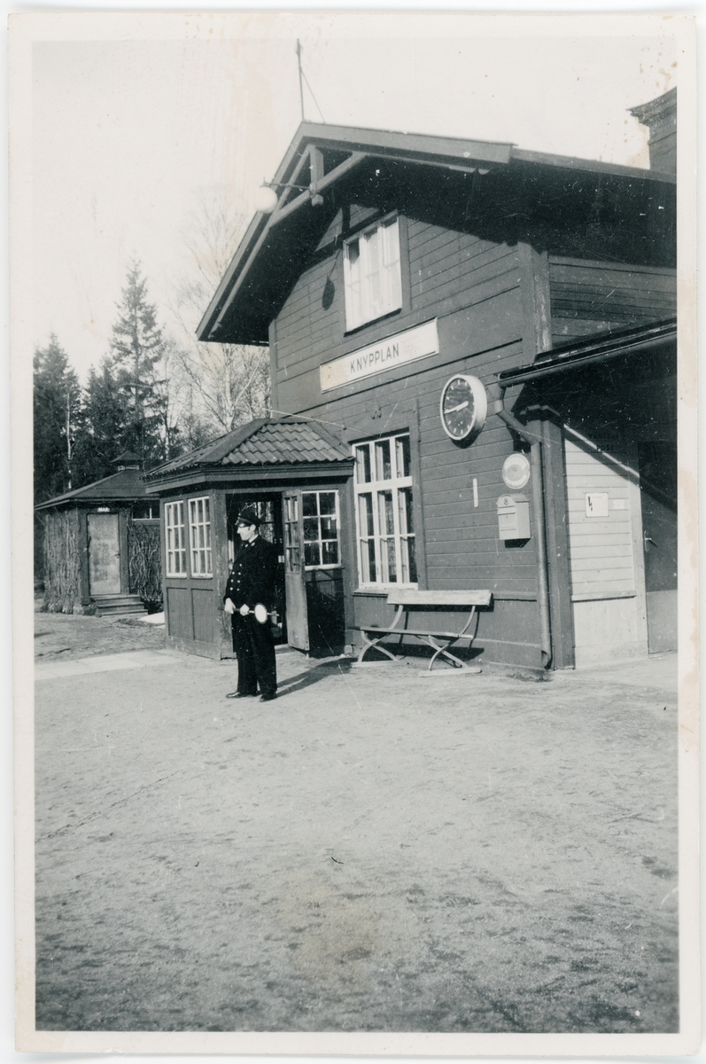Okänd,, Knypplan Railway Station, Uppland