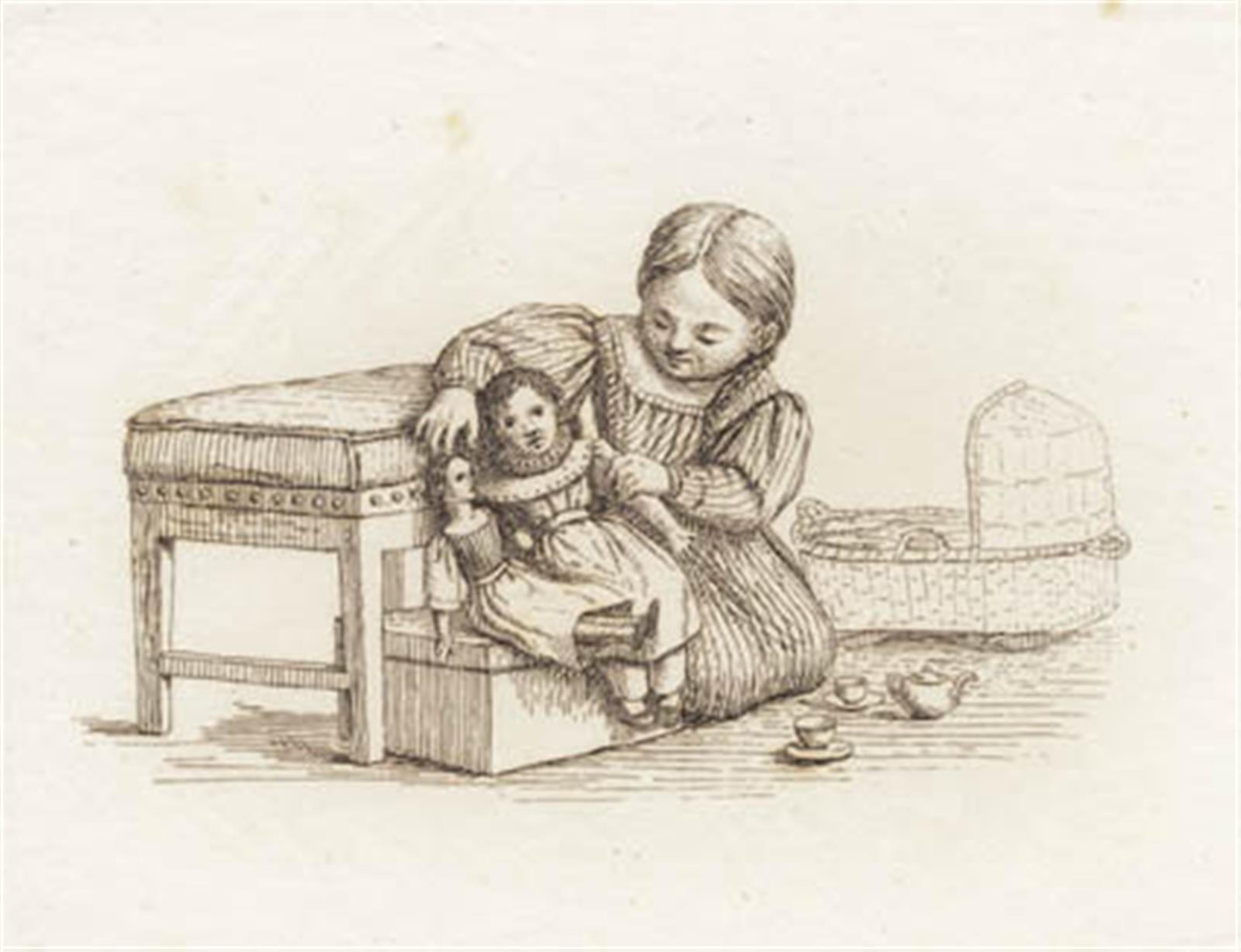 Martinus Rørbye, Illustration til "Halvhundrede Fabler for Børn" af Hey