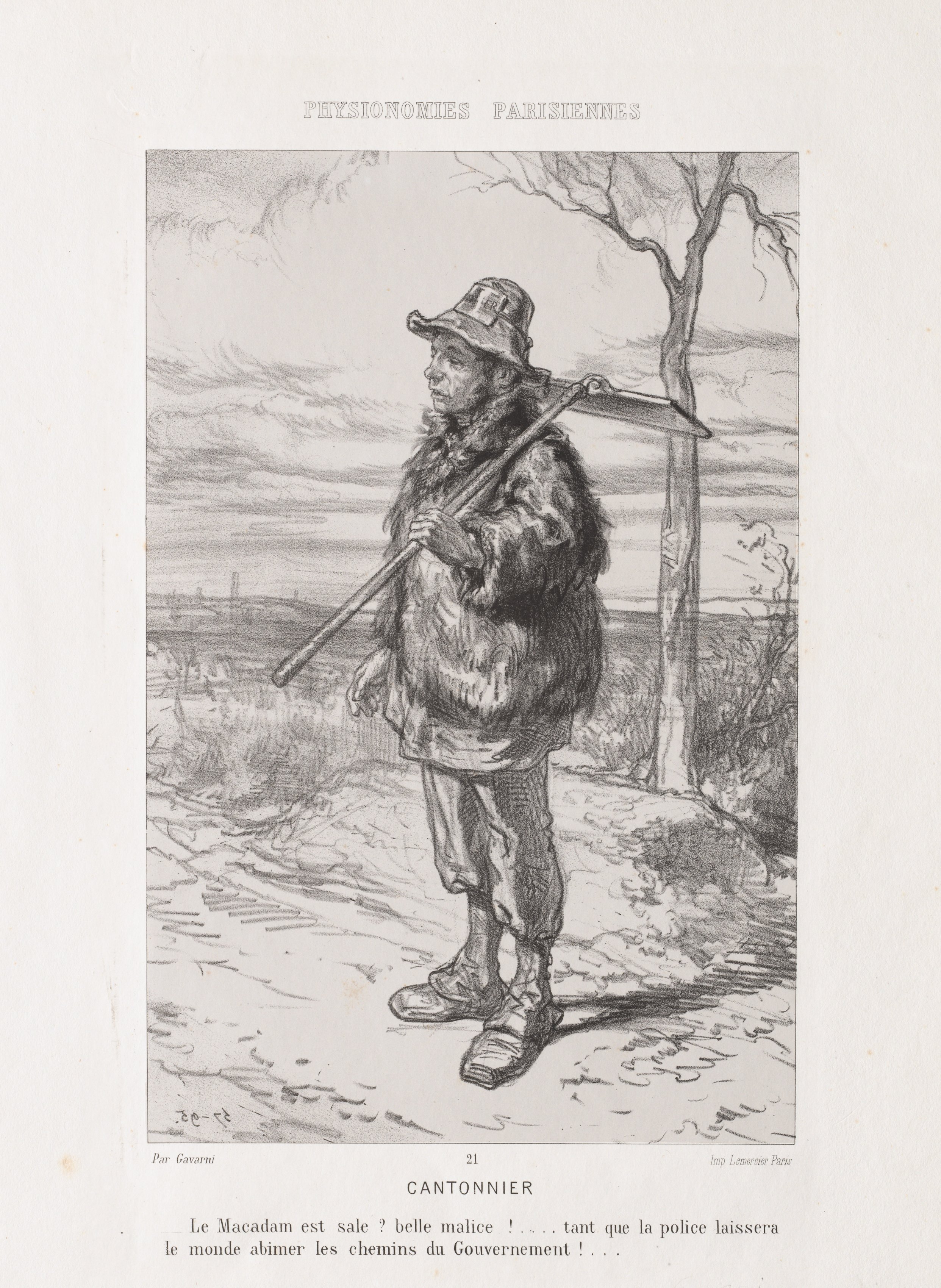 Paul Gavarni, Street Sweeper