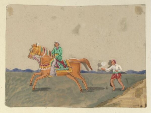 Unknown, One of eight paintings illustrating modes of transport.