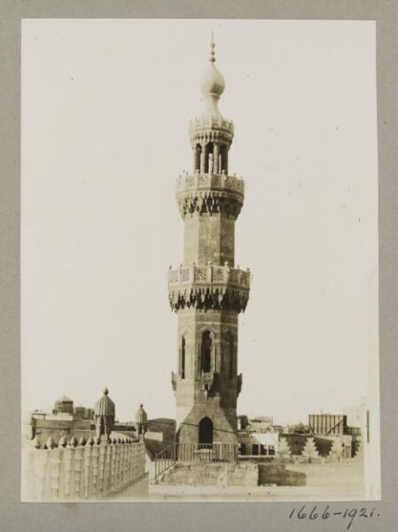 K.A.C. Creswell, The minaret of the mosque of Altinbugha al-Maridani, Cairo