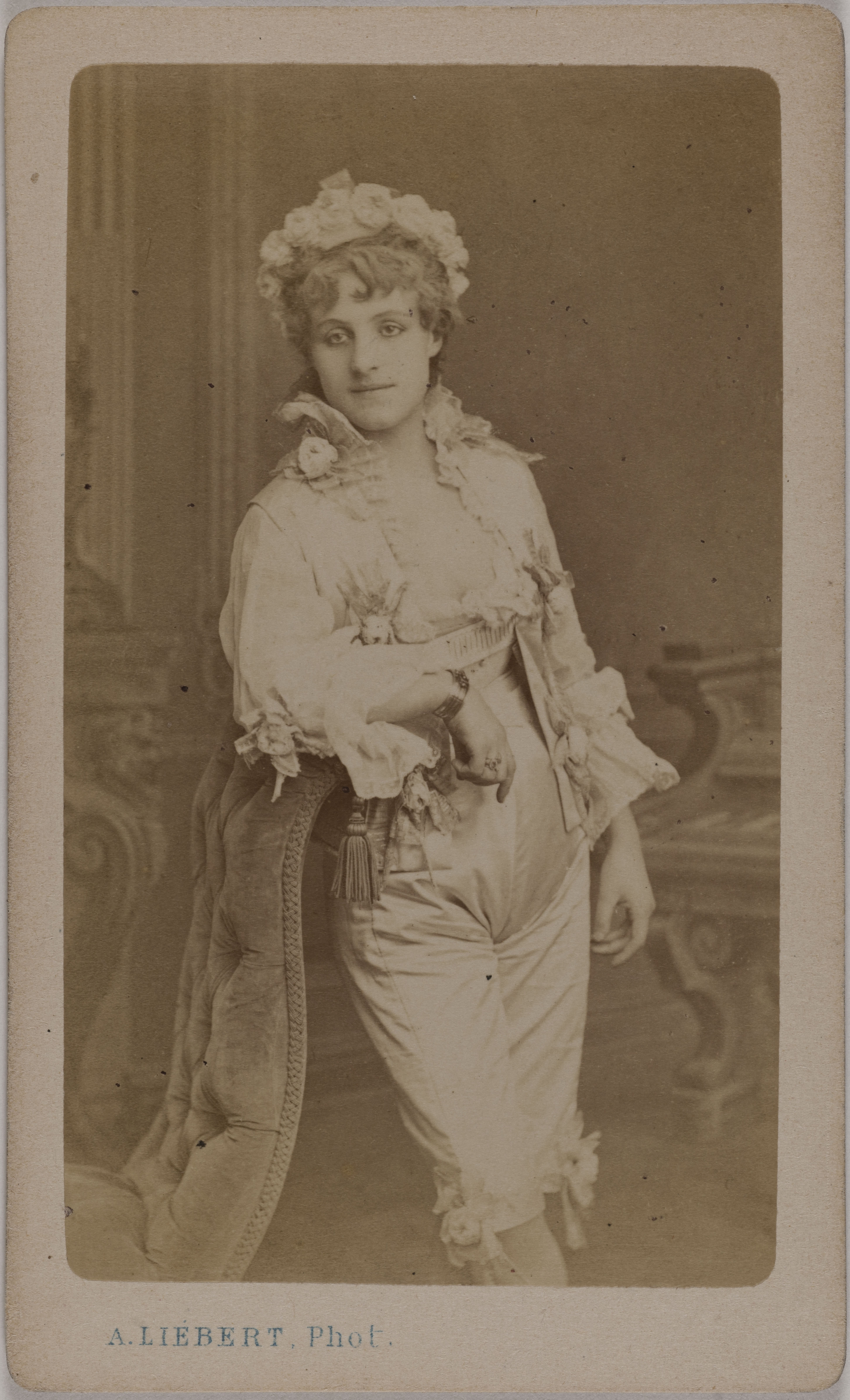 Alphonse Liébert, Portrait de Léa d’Asco (actrice à la Salle Taitbout et au Théâtre de la Renaissance)
