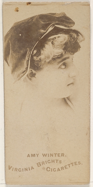 Allen & Ginter, Amy Winter, from the Actors and Actresses series (N45, Type 1) for Virginia Brights Cigarettes