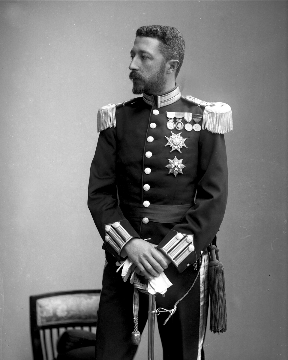 Gustav Borgen, Portrett, prins Eugen i uniform.