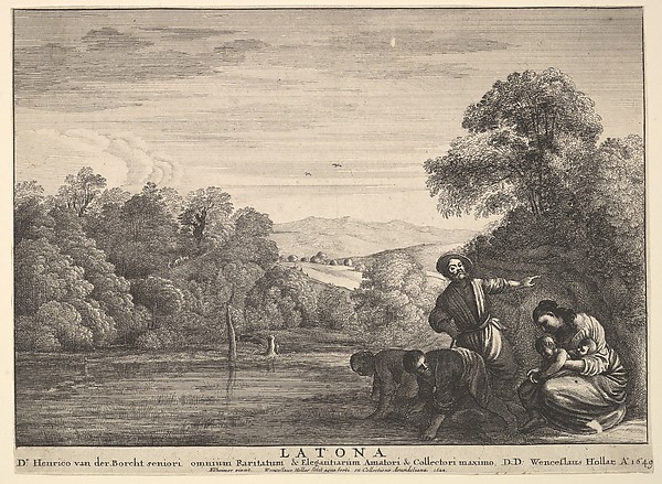 Wenceslaus Hollar, Latona and the Lycian peasants