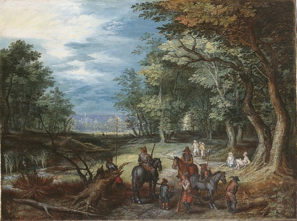 Jan Brueghel the Elder, Soldiers in a forest