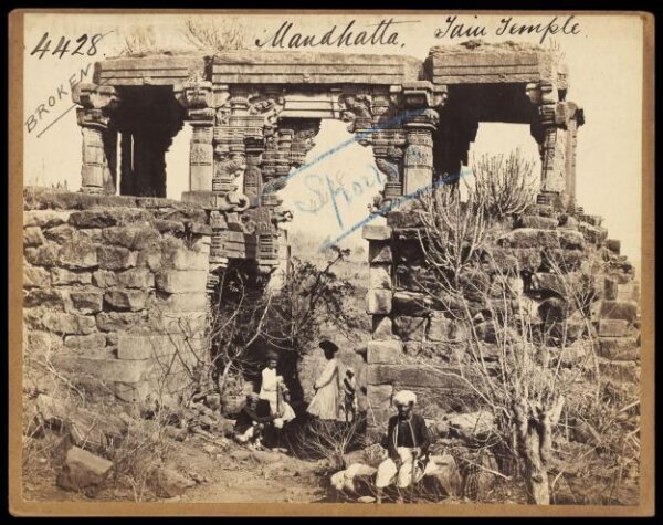 Francis Frith, Mandhatta.  Jain Temple