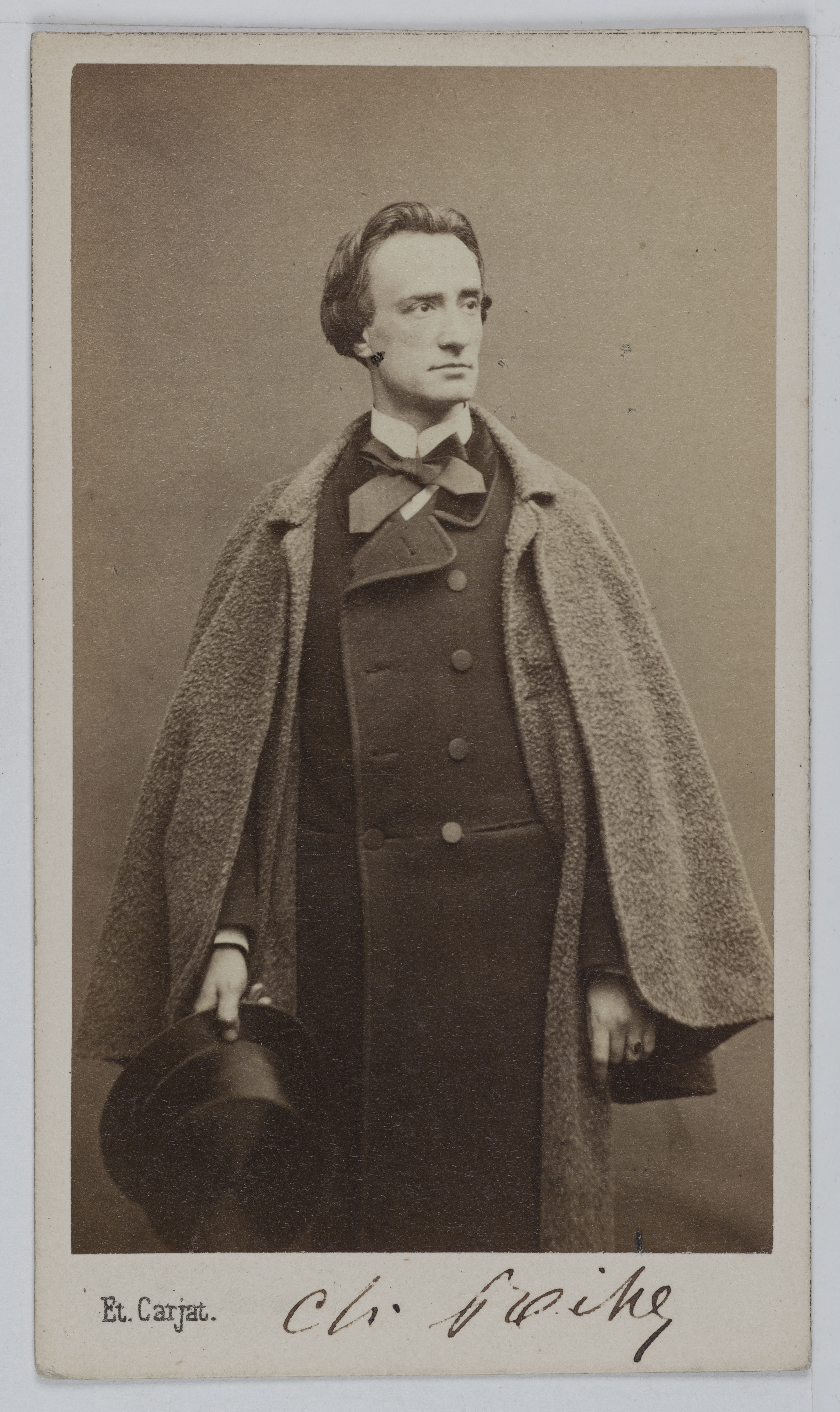 Carjat & Cie, Portrait de Charles Emmanuel Ribes, acteur de théâtre.