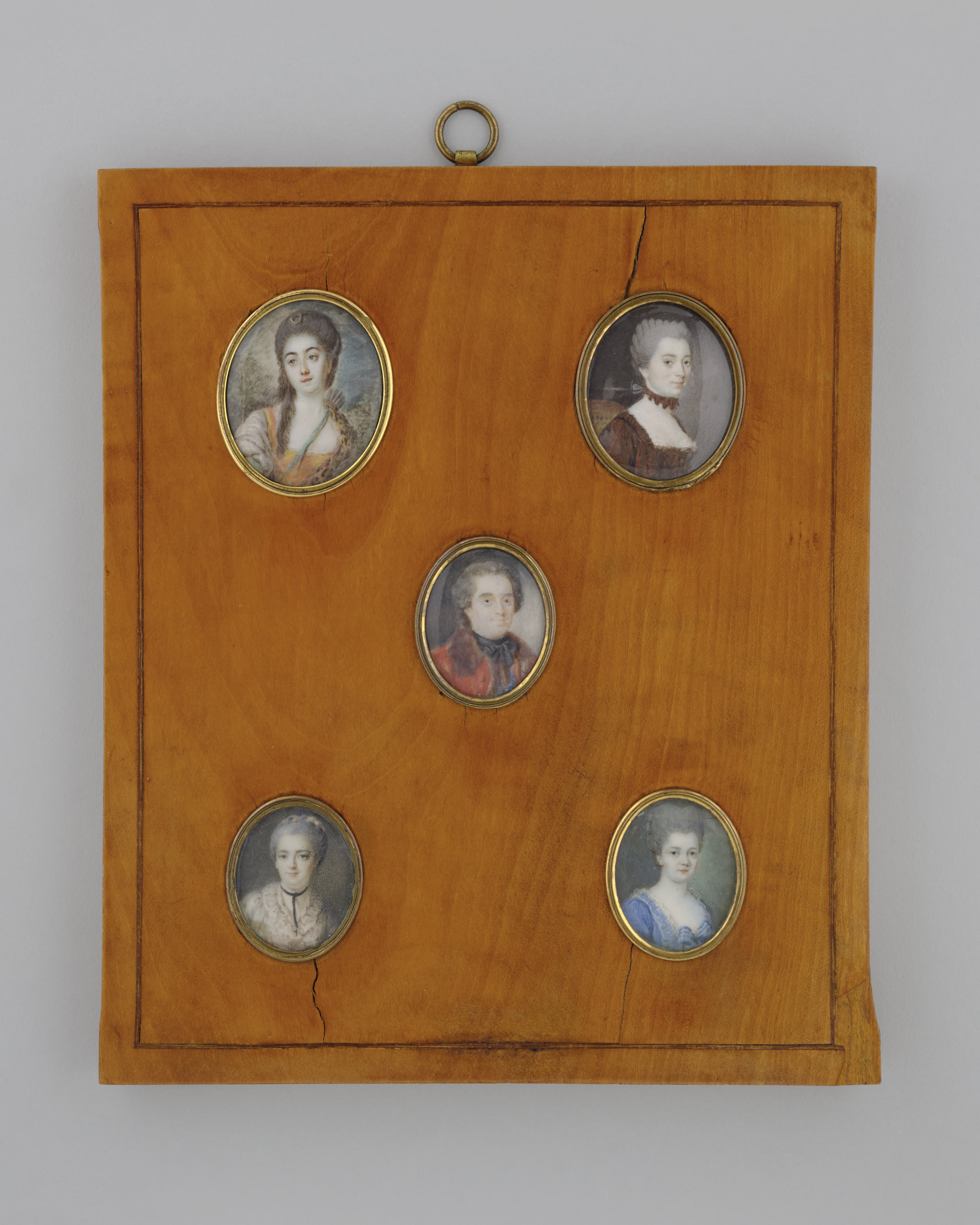 Anonyme, Ensemble de cinq portraits