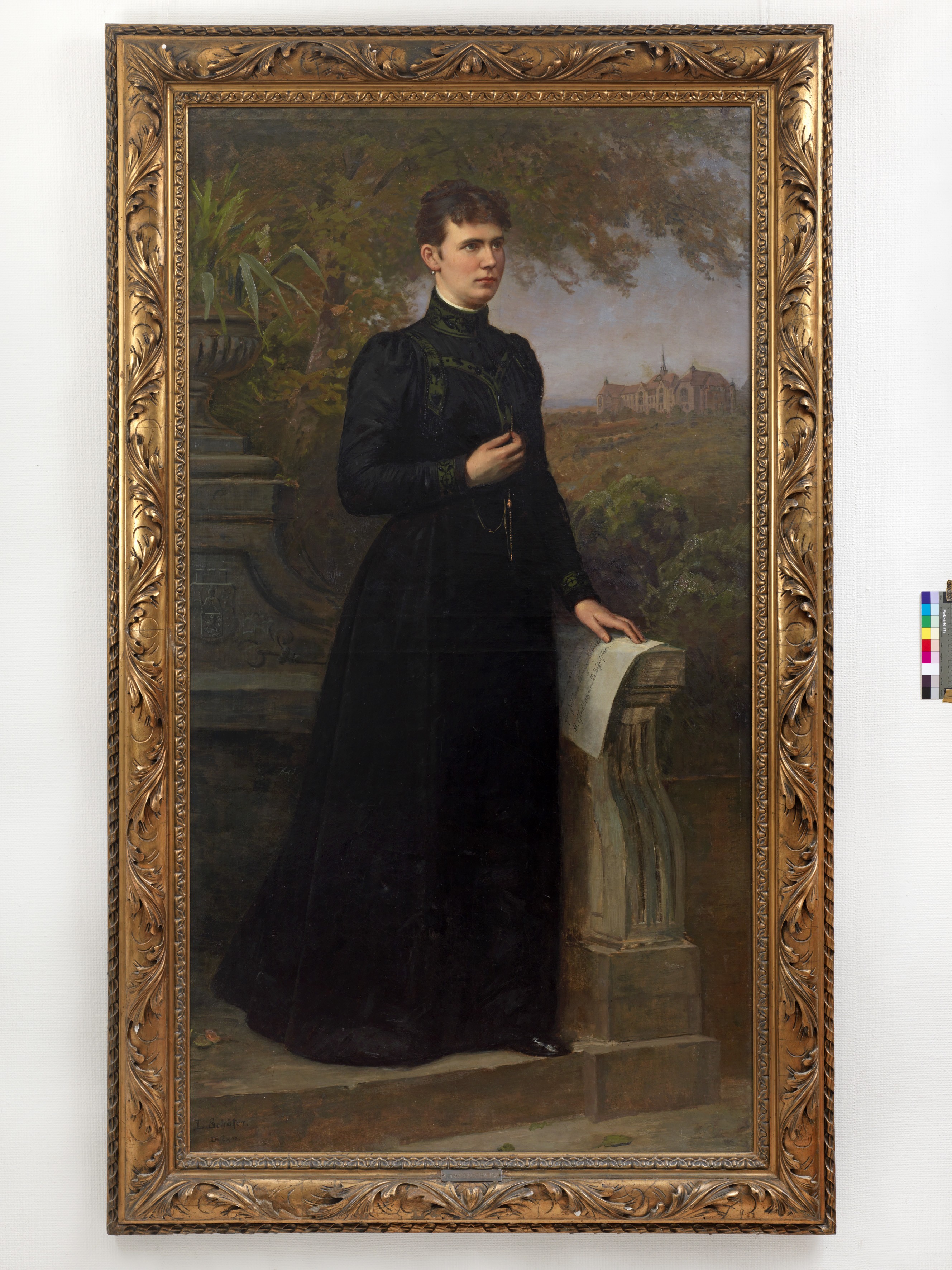 Laurenz Schäfer, Laurenz Schäfer (1840-1904), Louise Gueury (1854-1900), um 1902