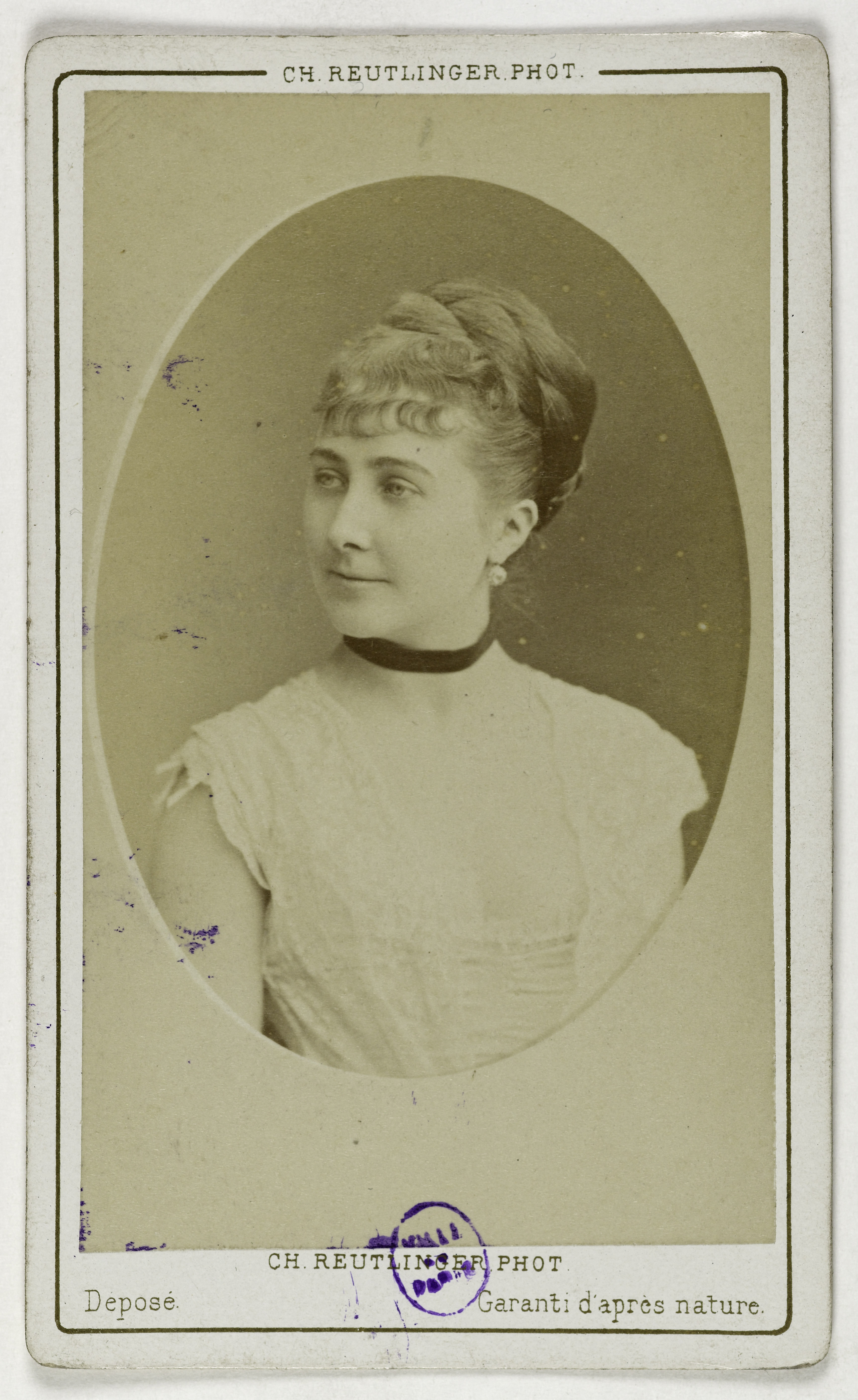 Charles Reutlinger, Portrait de Helmont, dite Marie (M. Hassenbut), actrice