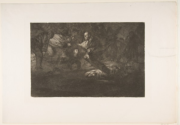 Goya (Francisco de Goya y Lucientes), Funereal Folly, from "The Disparates" (Follies / Irrationalities)
