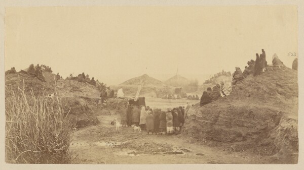 William Henry Jackson, [A Pawnee Village]