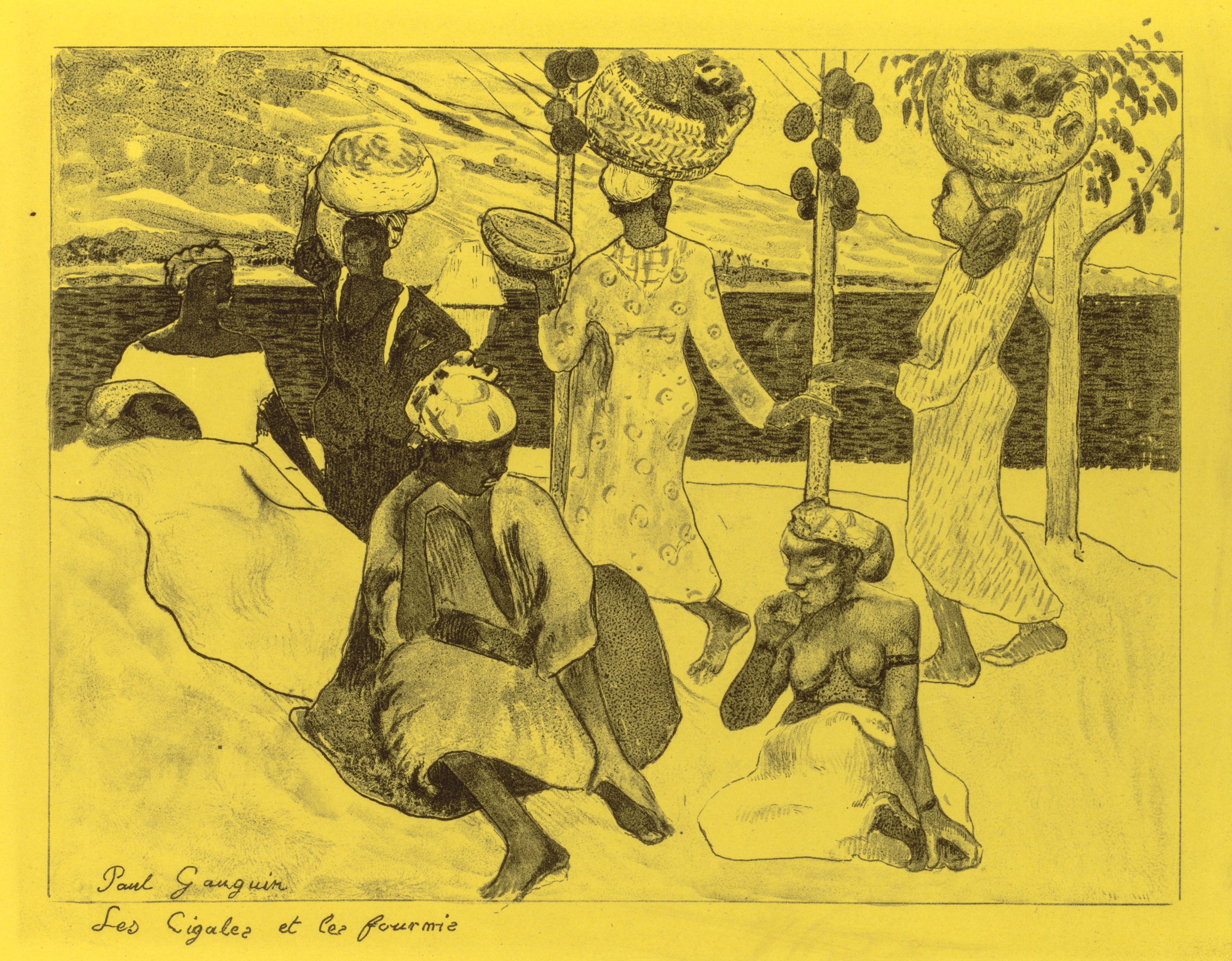 Paul Gauguin, Volpini Suite: The Grasshoppers and the Ants (Les Cigales et les Fourmis)