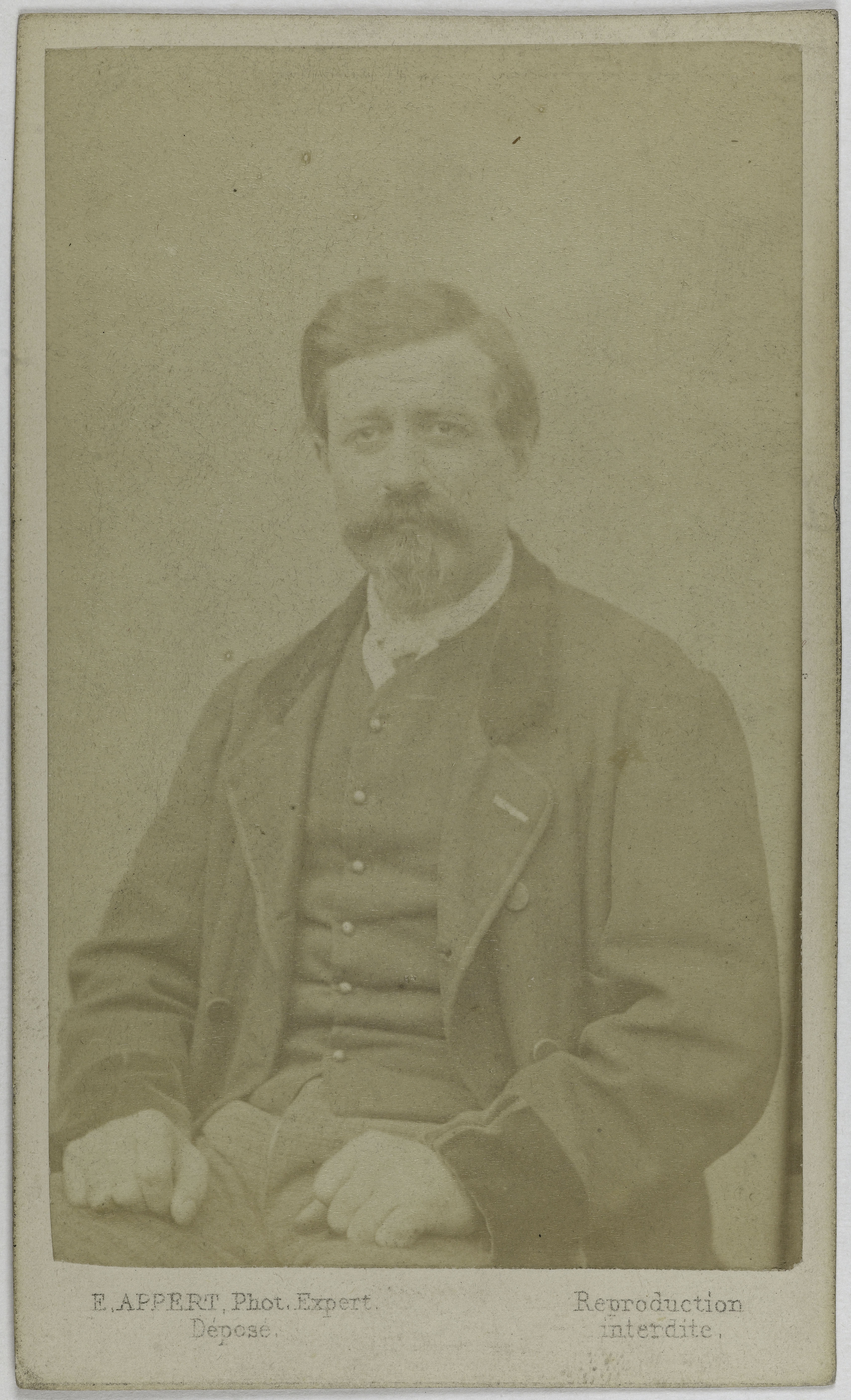 Ernest Charles Appert, Portrait de Picon, (gardien de prison, compromis dans la Commune, condamné à 5 ans de prison)