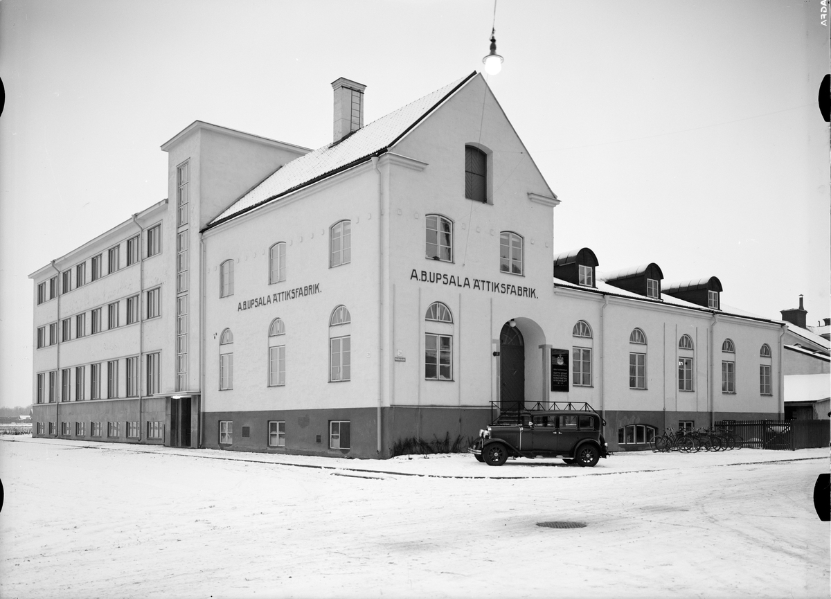 Paul Sandberg, Exteriör av de ny- och ombyggda industrilokalerna, AB Upsala Ättiksfabrik, S:t Persgatan 39