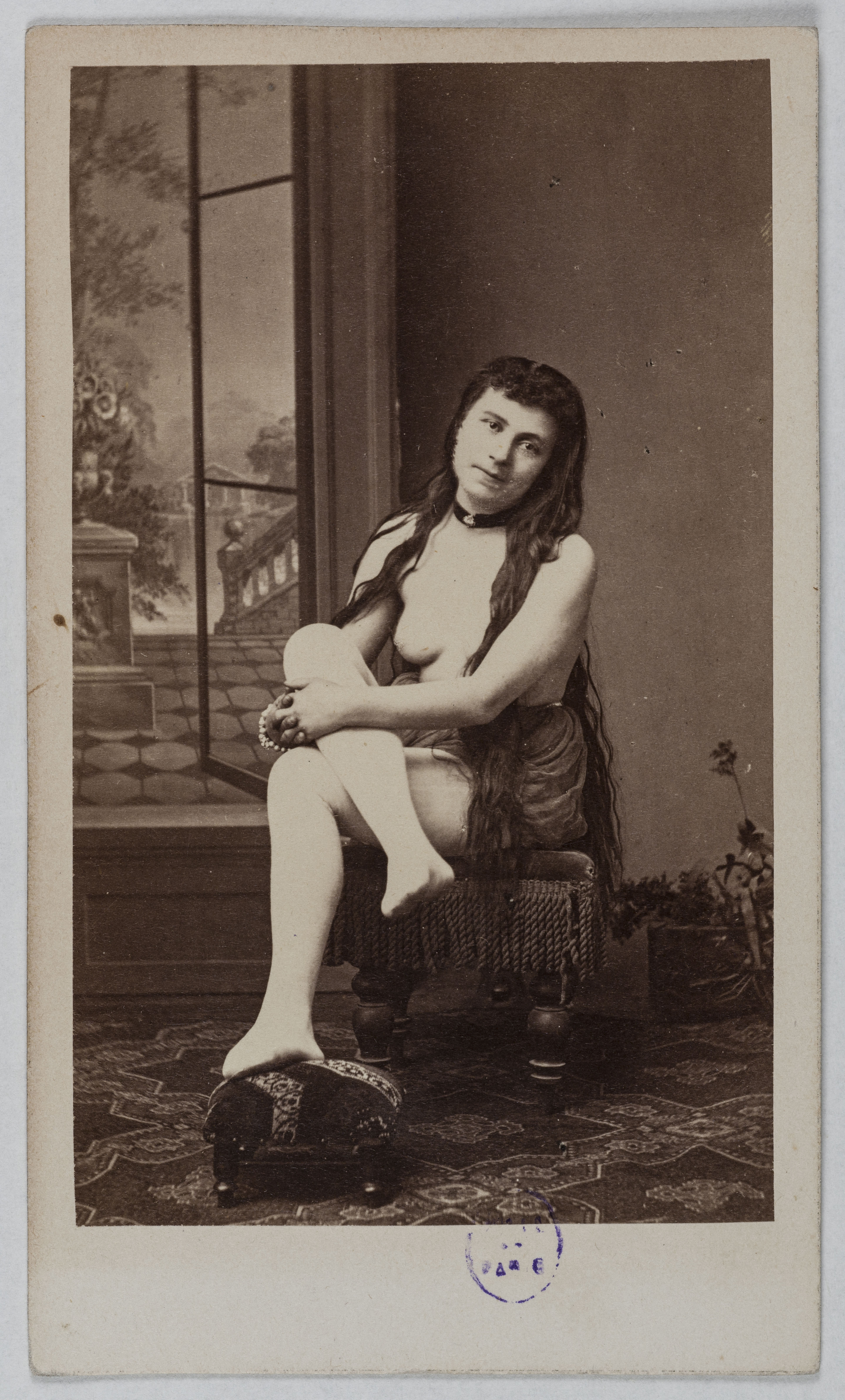 Anonyme, Portrait de Fantine, (actrice)