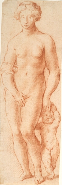 Willem Panneels, Venus og Amor. Skulpturgruppe set forfra