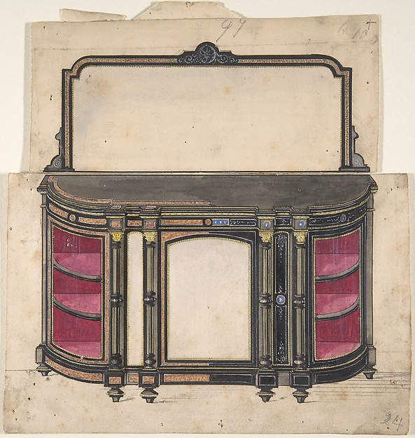 Anonymous, British, 19th century, Cabinet Design