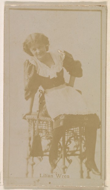 Kinney Brothers Tobacco Company, Lilian Wren, from the Actresses series (N245) issued by Kinney Brothers to promote Sweet Caporal Cigarettes